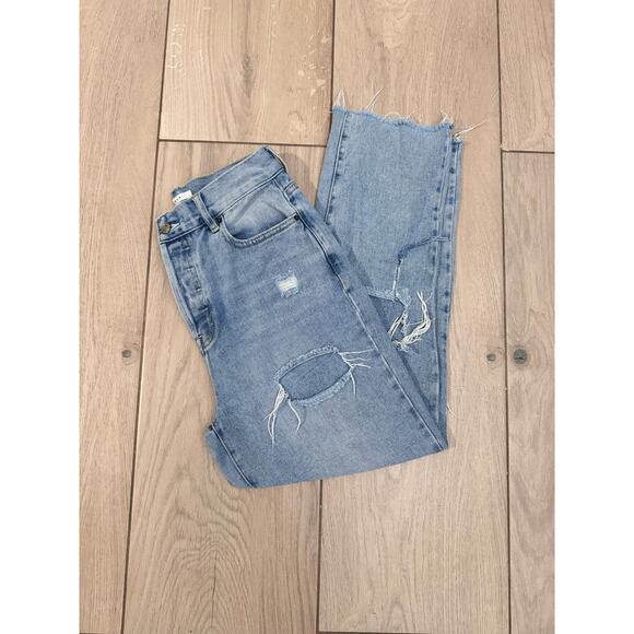 PacSun Women’s High Rise Straight Jeans Size 27 Light wash - Picture 1 of 10